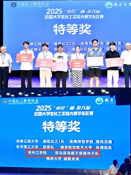 我校在第八届全国大学生化工实验...